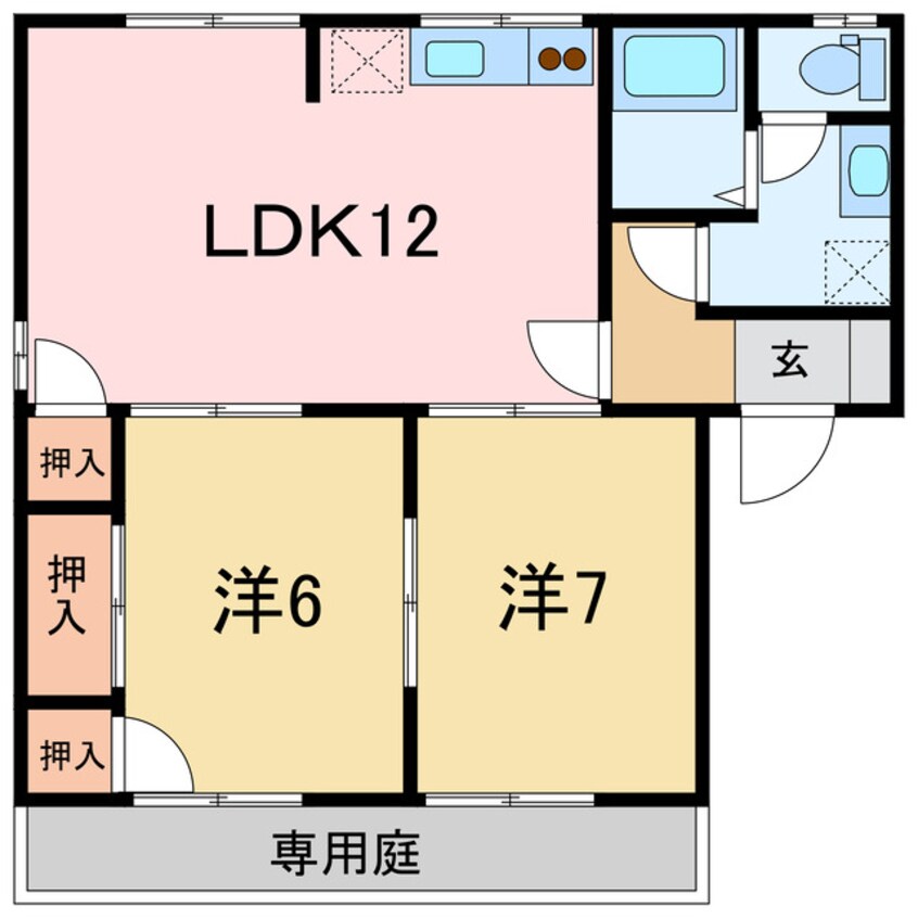 間取図 ヴィラアスカ30