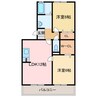 ヴィラアスカ30 2LDKの間取り