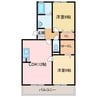 ヴィラアスカ30 2LDKの間取り