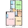 ヴィラアスカ30 2LDKの間取り
