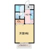 アベニューハタダⅢ 1Kの間取り