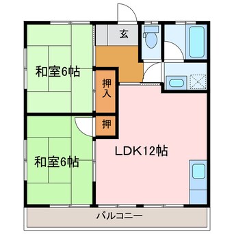 間取図 にしごハイツ