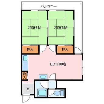 間取図 アサヒパレス沢津