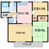 グランビア庄内 3DKの間取り