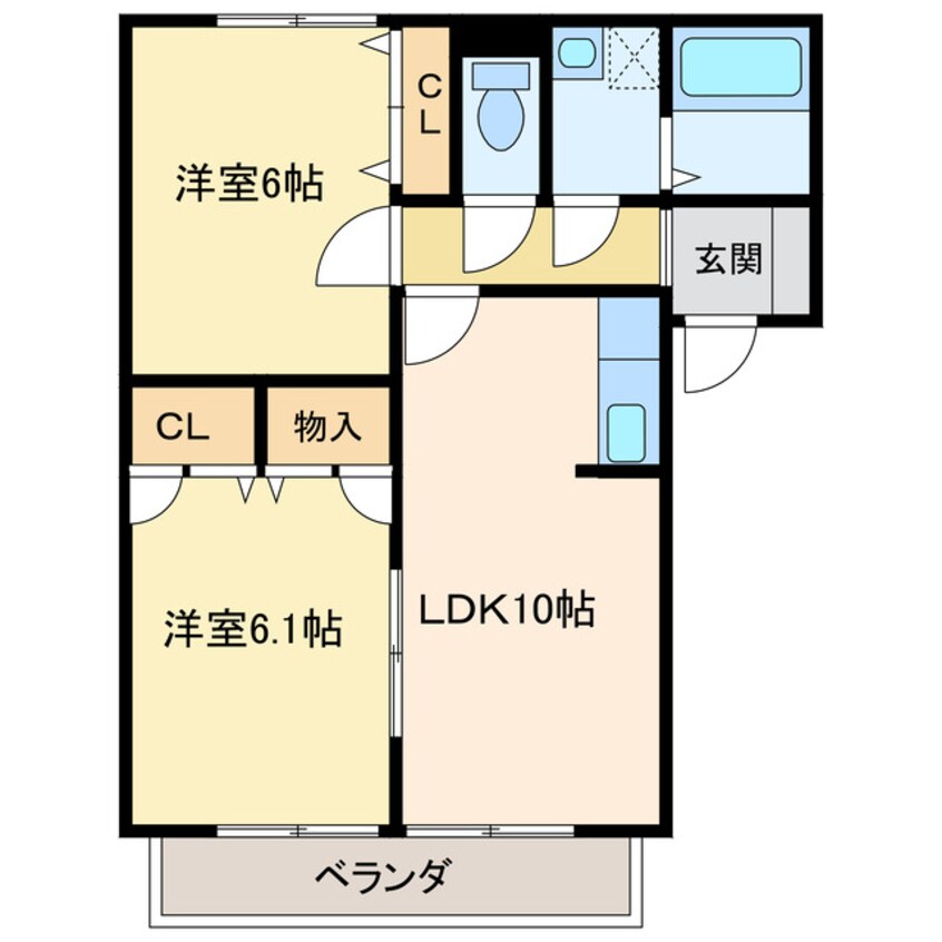 間取図 マリベール八幡