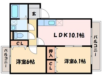 間取図 マリベール八幡