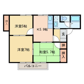 間取図 イクシード江口