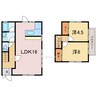カレッジTタウン 2LDKの間取り