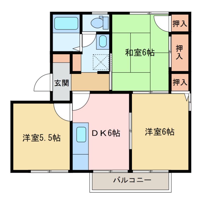 間取図 ヴィラ新須賀