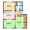 メゾントレビⅥ 3DKの間取り
