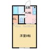 福田ハイツ 1Kの間取り
