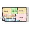 ファミール徳常 3LDKの間取り