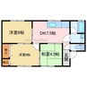 大角アパート 3DKの間取り