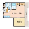 パークマンションアイワ 1LDKの間取り