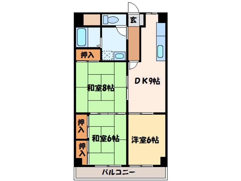 間取図 アサヒパレス宇高