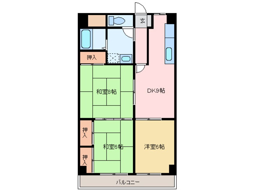 間取図 アサヒパレス宇高