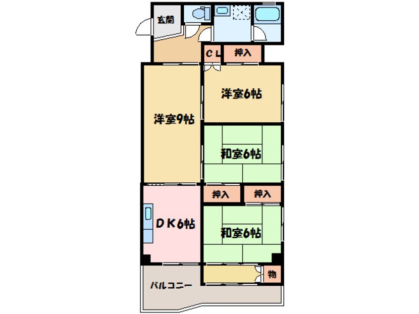 間取図 アサヒパレス宇高