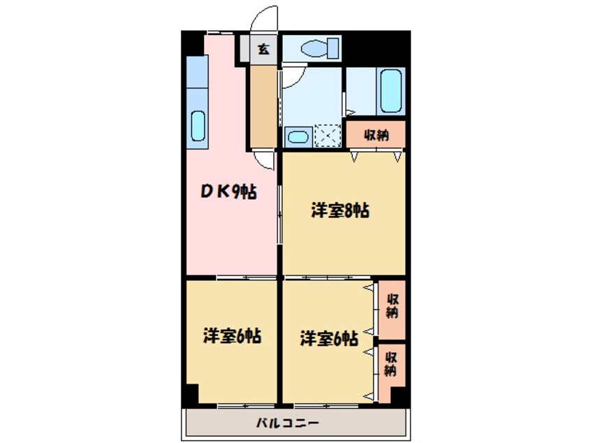 間取図 アサヒパレス宇高