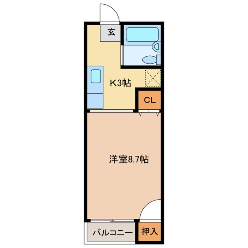 間取図 ヴィラージュぶーけ