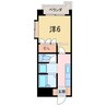 Safari　新居浜 1Kの間取り