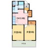 レジデンス太陽 2DKの間取り