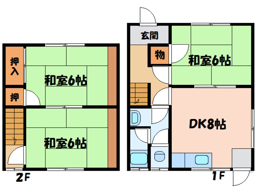 間取図 港町16-16貸家