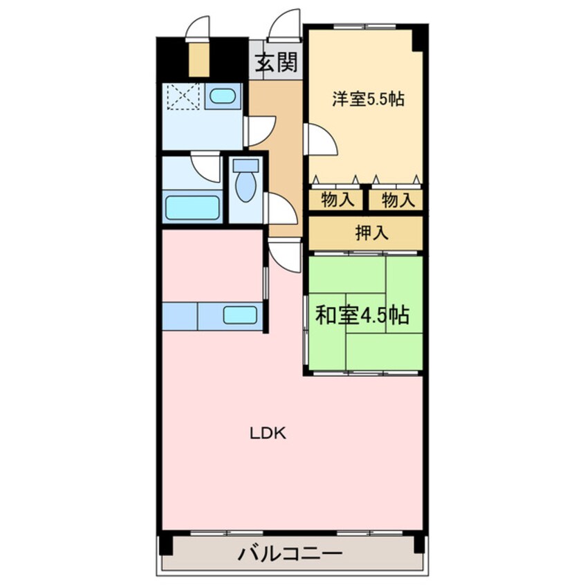 間取図 エアーズ港町