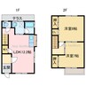 久保田町メゾネットアパート　 2LDKの間取り