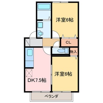 間取図 ヴィラアスカⅡ