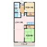 コーナン徳常ビル 2LDKの間取り