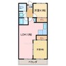 コーナン徳常ビル 2LDKの間取り