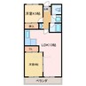 コーナン徳常ビル 2LDKの間取り