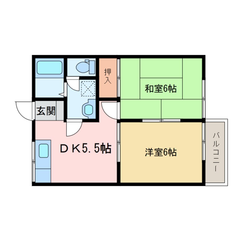 間取図 サンハイツ白萩