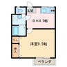 ロイヤルハイツ新田 1DKの間取り