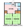 山内アパートⅠ 2DKの間取り