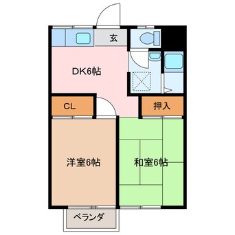 間取図 山内アパートⅠ