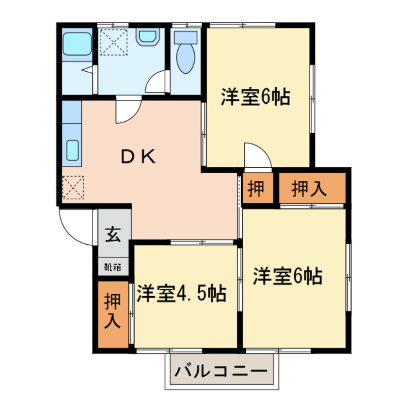 間取図 出口コーポ