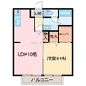 ツインパレス庄内 1LDKの間取り