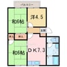 巴ハイツ 3DKの間取り