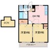 ソシアサニーヒル 2DKの間取り