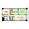 第五越智マンション 3LDKの間取り