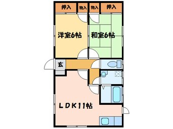 間取図 坂井町三丁目16番35号貸家