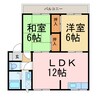 メゾンパストラル 2LDKの間取り