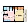ヴィレッジ巴 1DKの間取り
