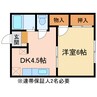 ヴィレッジ巴 1DKの間取り