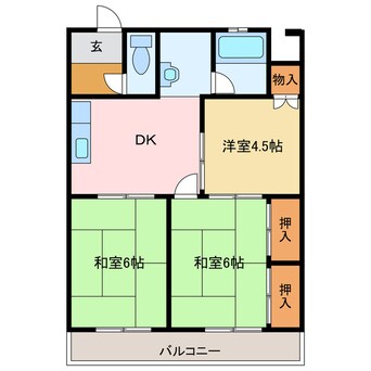 間取図 Ｉ．Ｉビル