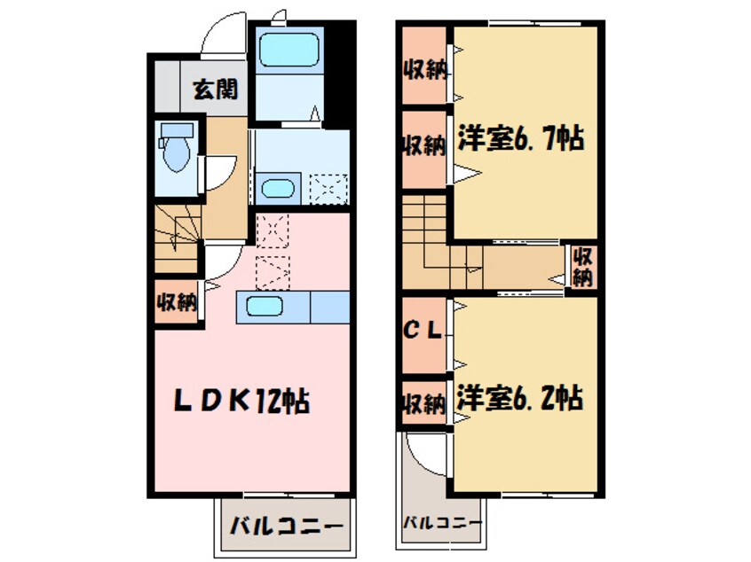 間取図 ア・ラ・モード本郷Ｂ