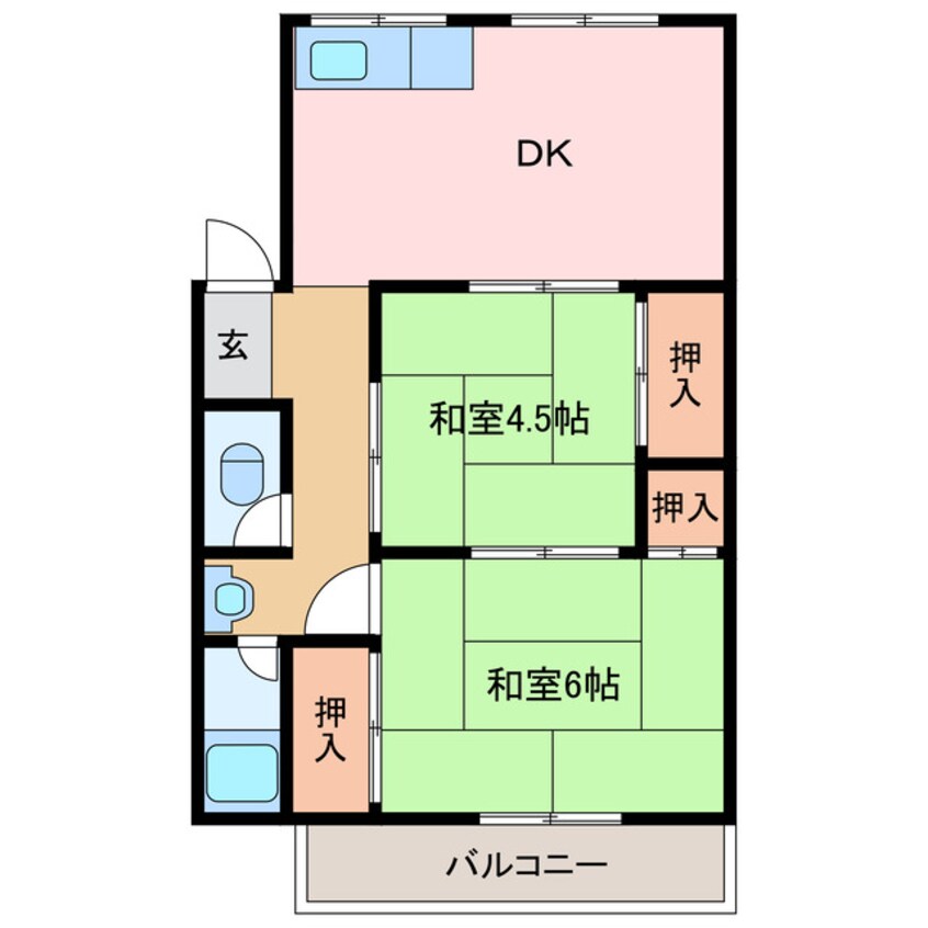 間取図 塩見マンション