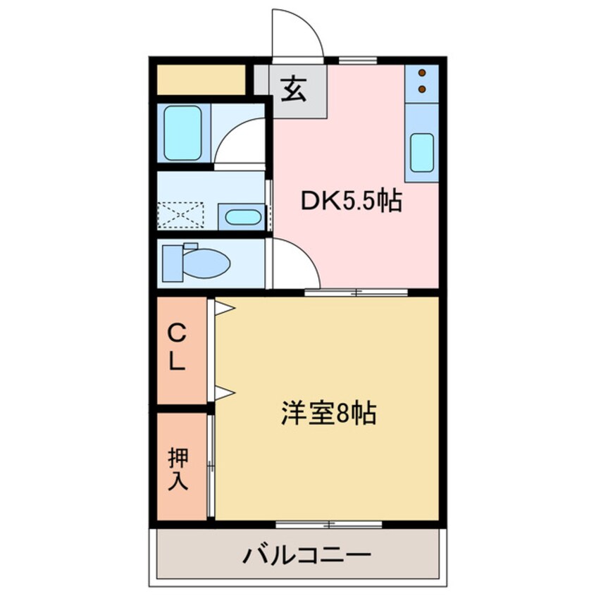 間取図 リバーサイド庄内Ⅵ