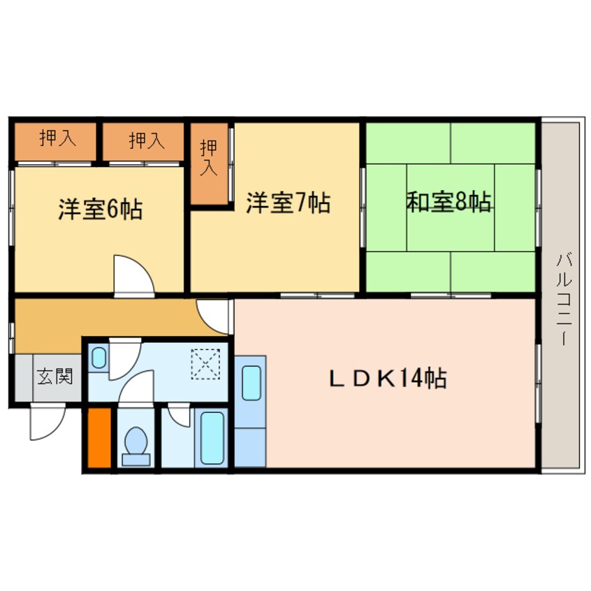 間取図 第５水野マンション